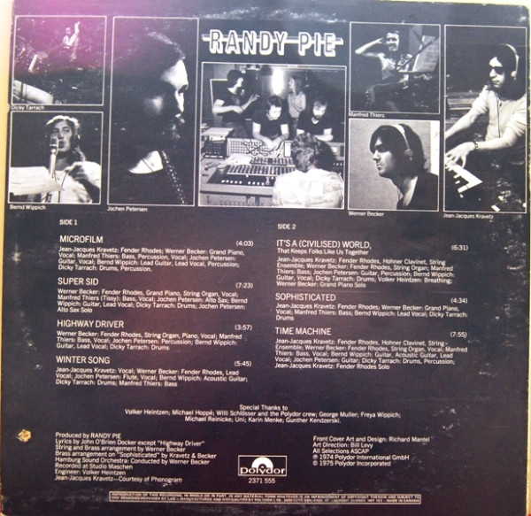 Randy Pie - Randy Pie [Vinyl] | Polydor (2371 555) - 2