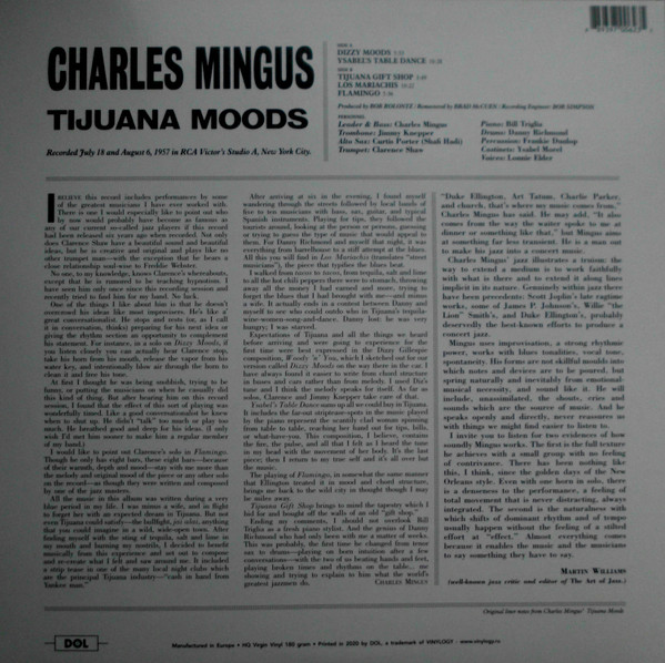 Charles Mingus - Tijuana Moods | DOL (DOL790HB) - 3