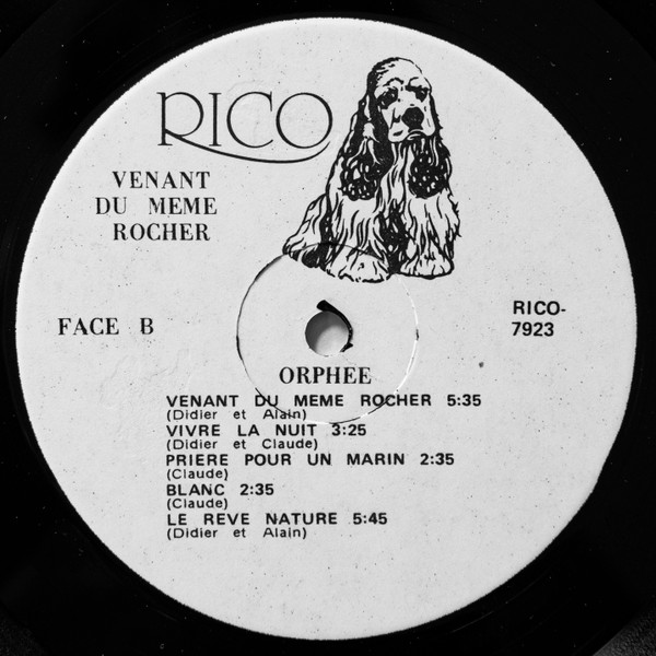 Orphée - Venant Du Même Rocher [Vinyl] | Rico (RICO-7923) - 3