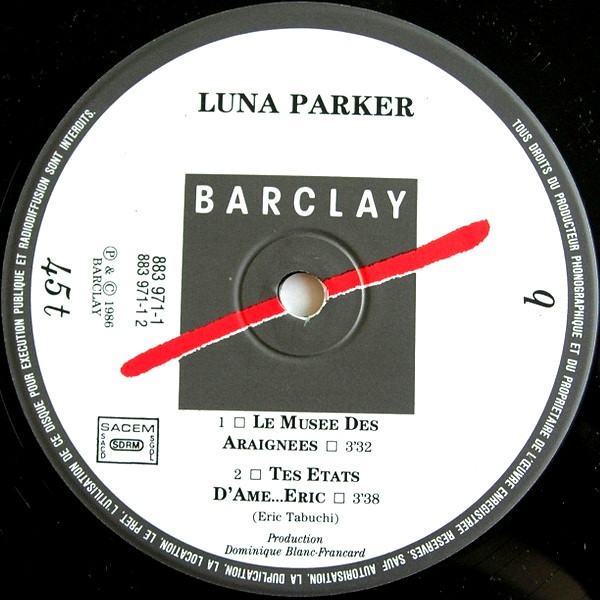 Luna Parker - Tes États D'âme... Eric (Remix) | Barclay (883 971-1) - 4