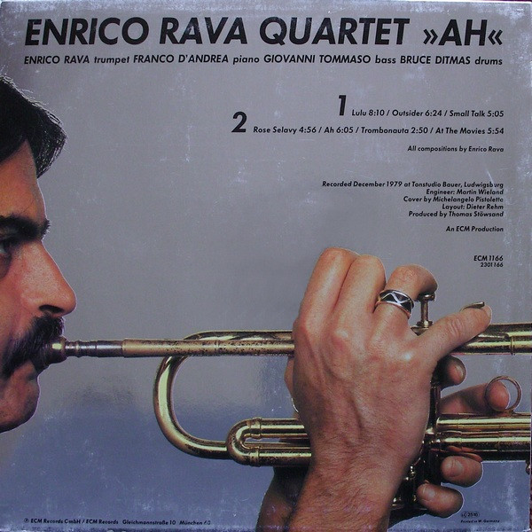 Enrico Rava Quartet - »Ah« | ECM Records (ECM 1166) - 2 Enrico Rava Quartet - »Ah« | ECM Records (ECM 1166) - 2