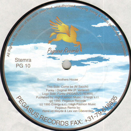 Brothers House - Funky | Pegasus Records (PG 10)