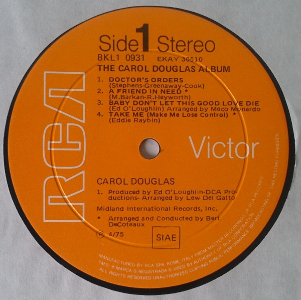 Carol Douglas - The Carol Douglas Album | RCA Victor (BKL1-0931) - 3 Carol Douglas - The Carol Douglas Album | RCA Victor (BKL1-0931) - 3