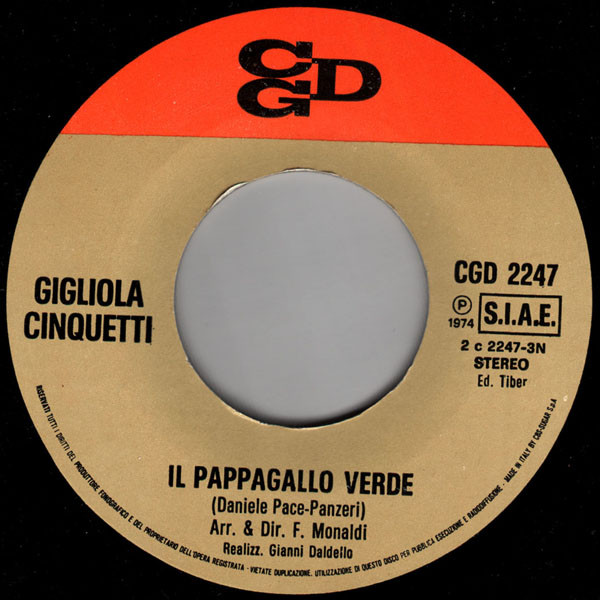 Gigliola Cinquetti - Sì | CGD (CGD 2247) - 2