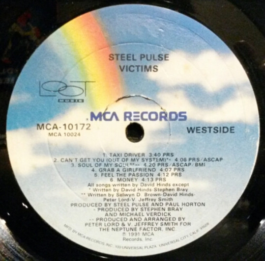 Steel Pulse - Victims | MCA Records (MCA 10172) - 2 Steel Pulse - Victims | MCA Records (MCA 10172) - 2