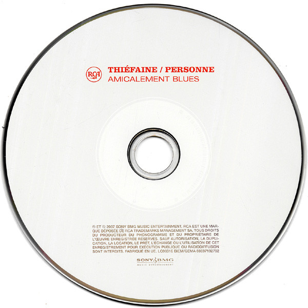 Hubert Félix Thiéfaine / Paul Personne - Amicalement Blues | RCA (88697 19279 2) - 3 Hubert Félix Thiéfaine / Paul Personne - Amicalement Blues | RCA (88697 19279 2) - 3