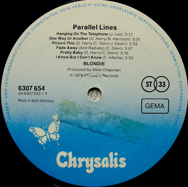 Blondie - Parallel Lines | Chrysalis (6307 654) - 3