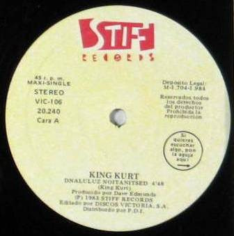 King Kurt - Destination Zululand - Vinilo | Stiff Records (B-20.240) - 3