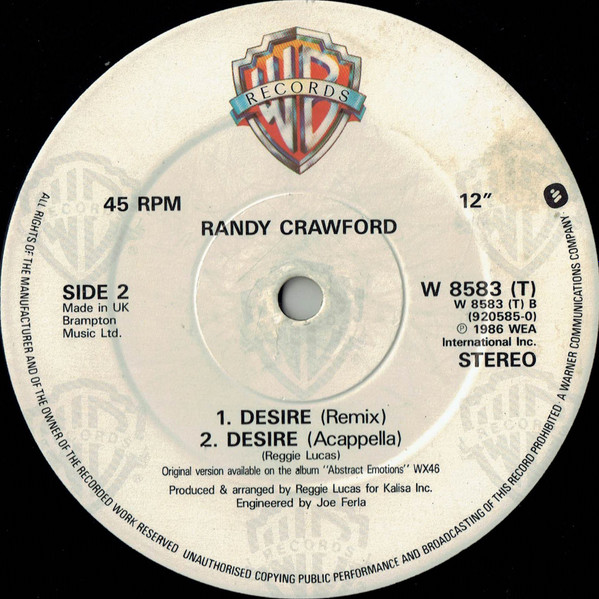 Randy Crawford - Almaz / Desire | Warner Bros. Records (W 8583 T) - 4 Randy Crawford - Almaz / Desire | Warner Bros. Records (W 8583 T) - 4