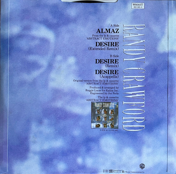 Randy Crawford - Almaz / Desire | Warner Bros. Records (W 8583 T) - 2 Randy Crawford - Almaz / Desire | Warner Bros. Records (W 8583 T) - 2