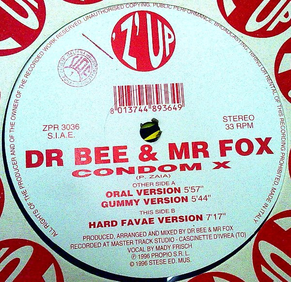 Dr. Bee & Mr. Fox - Condom X | 'Z'UP (ZPR 3036) - main
