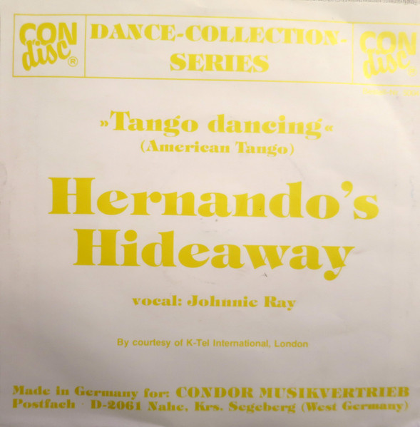 Karl Herberger And His Dance Orchestra / Johnnie Ray - Spanish Nights / Hernando's Hideaway | CONdisc (5004) - main