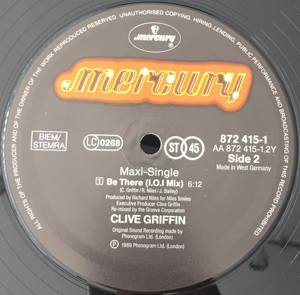 Clive Griffin - Be There | Mercury (872 415-1) - 2