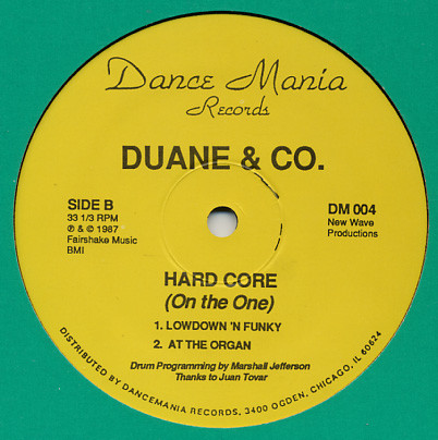 Duane & Co. - Hard Core (On The One) | Dance Mania (DM 004) - 2