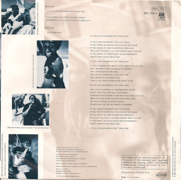 Sting - If You Love Somebody Set Them Free | A&M Records (390 018-7) - 2 Sting - If You Love Somebody Set Them Free | A&M Records (390 018-7) - 2