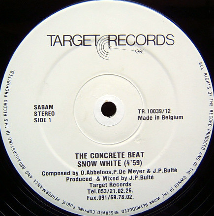 The Concrete Beat - Snow White | Target Records (TR.10039/12) - 4 The Concrete Beat - Snow White | Target Records (TR.10039/12) - 4