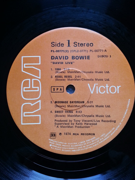 David Bowie - David Live | RCA Victor (PL-00771(2)) - 3