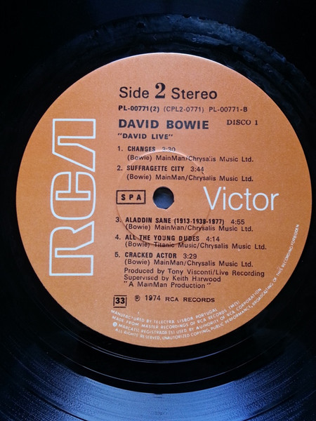 David Bowie - David Live | RCA Victor (PL-00771(2)) - 4