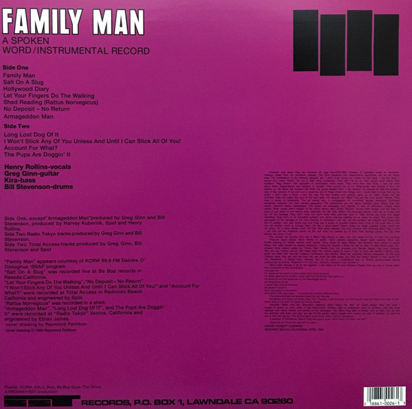 Black Flag - Family Man [Vinyl] | SST Records (SST 026) - 2