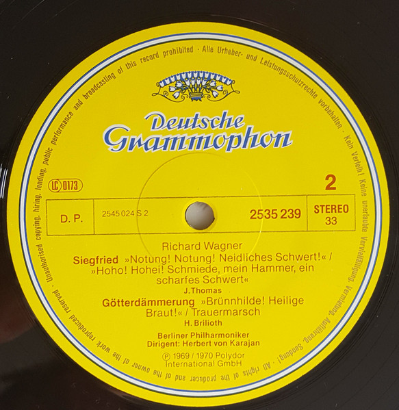 Richard Wagner , Herbert von Karajan , Berliner Philharmoniker - Höhepunkte Aus "Der Ring Des Nibelungen" | Deutsche Grammophon (2535 239) - 4