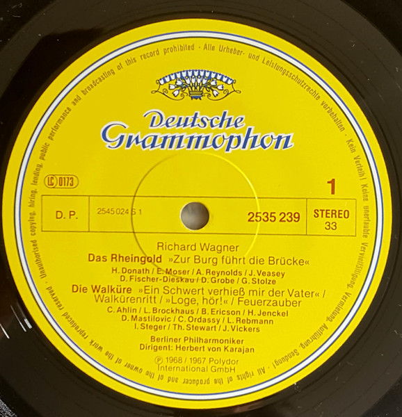 Richard Wagner , Herbert von Karajan , Berliner Philharmoniker - Höhepunkte Aus "Der Ring Des Nibelungen" | Deutsche Grammophon (2535 239) - 3