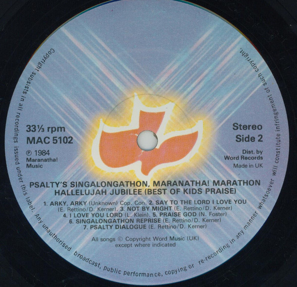 Psalty - Psalty's Singalongathon Maranatha Marathon Hallelujah Jubilee ...The Best Of Kids Praise | Maranatha! Music (MAC 5102) - 4 Psalty - Psalty's Singalongathon Maranatha Marathon Hallelujah Jubilee ...The Best Of Kids Praise | Maranatha! Music (MAC 5102) - 4