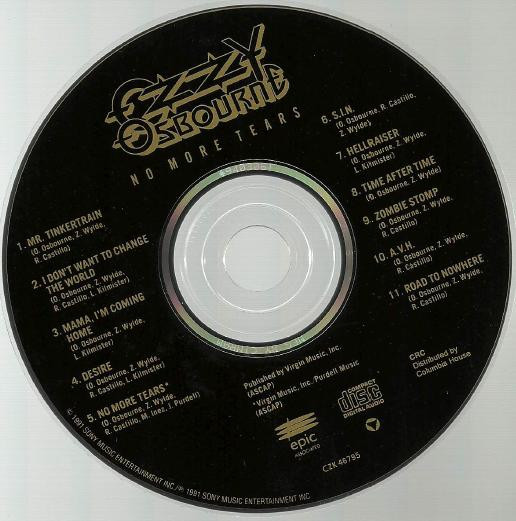 Ozzy Osbourne - No More Tears [CD] | Epic (CZK 46795) - 3