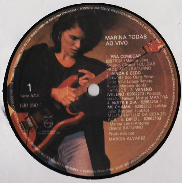 Marina Lima - Todas Ao Vivo | Philips (830 550-1) - 3