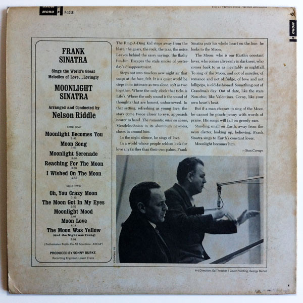 Frank Sinatra - Moonlight Sinatra | Reprise Records (F-1018) - 2