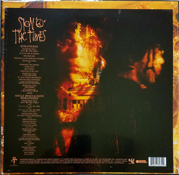 Prince - Sign "O" The Times | NPG Records (603497846559) - 2