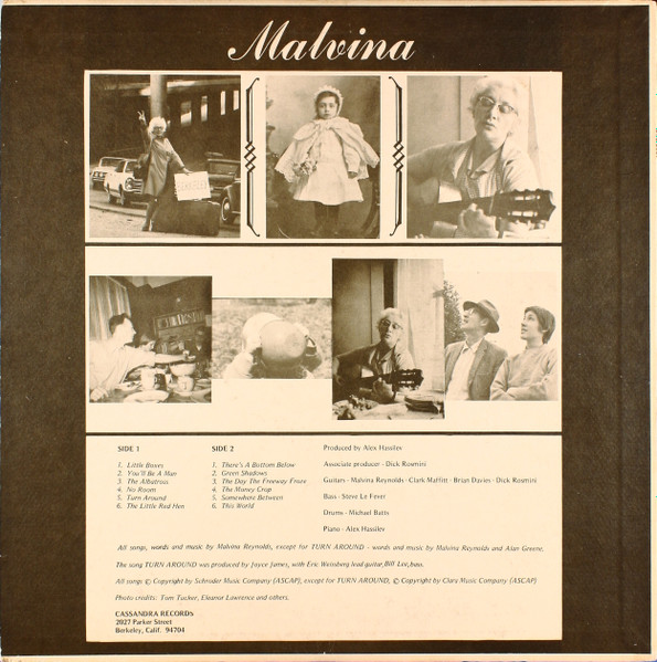 Malvina Reynolds - Malvina | Cassandra Records (CFS-2807) - 2 Malvina Reynolds - Malvina | Cassandra Records (CFS-2807) - 2