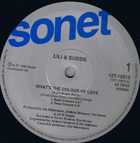 Lili & Sussie - What's The Colour Of Love (A BomKrash Remix) | Sonet (12T-10313) - 3 Lili & Sussie - What's The Colour Of Love (A BomKrash Remix) | Sonet (12T-10313) - 3