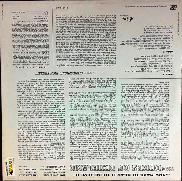 The Dukes Of Dixieland - ...You Have To Hear It To Believe It! | Oxford (OX 3285) - 2