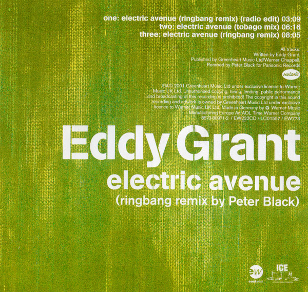 Eddy Grant - Electric Avenue (Ringbang Remix By Peter Black) | EastWest (EW232CD) - 2