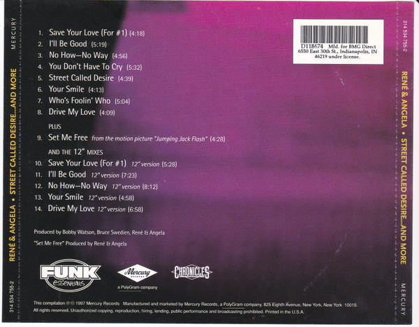 René & Angela - Street Called Desire ... And More | Mercury (314 534 755-2) - 4