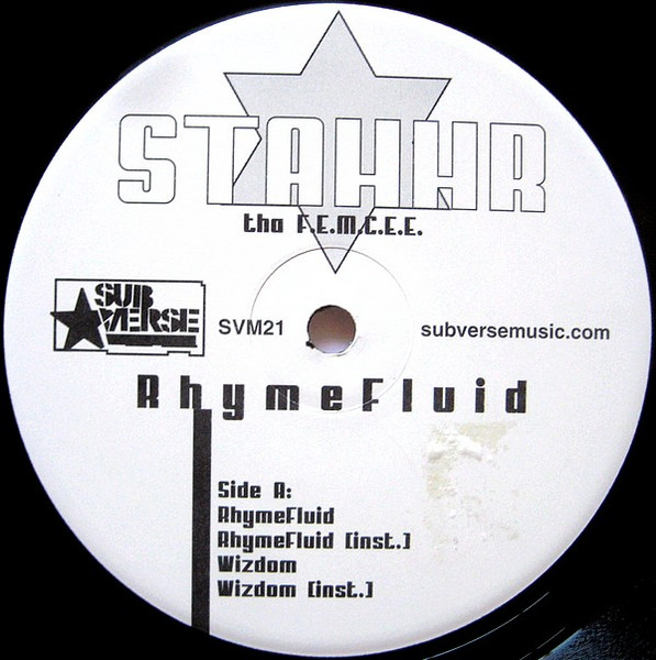 Stahhr - Rhyme Fluid | Sub Verse Music (SVM21) - 3 Stahhr - Rhyme Fluid | Sub Verse Music (SVM21) - 3