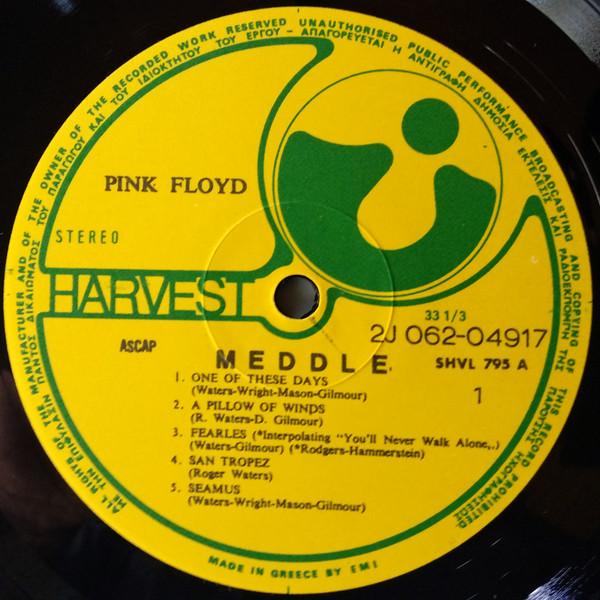Pink Floyd - Meddle | Harvest (14C 062-04917) - 3 Pink Floyd - Meddle | Harvest (14C 062-04917) - 3