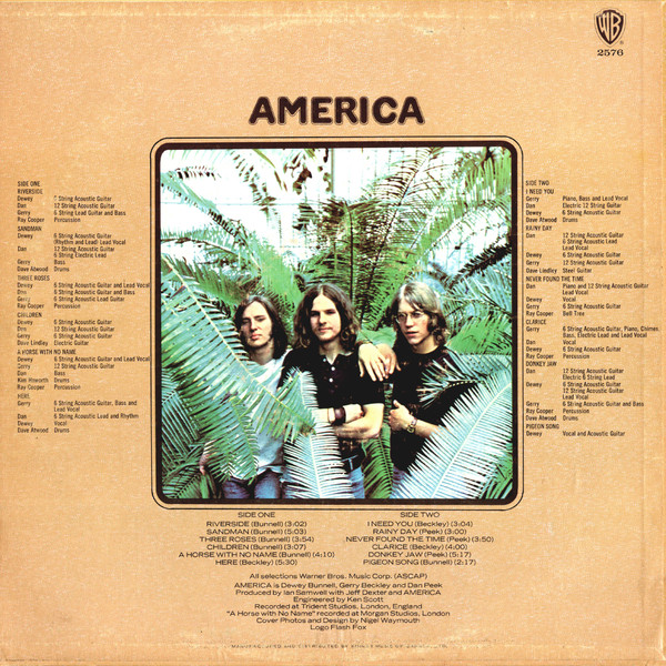 America - America | Warner Bros. Records (BS 2576) - 2 America - America | Warner Bros. Records (BS 2576) - 2