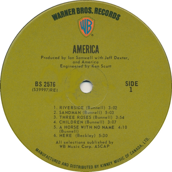 America - America | Warner Bros. Records (BS 2576) - 3 America - America | Warner Bros. Records (BS 2576) - 3