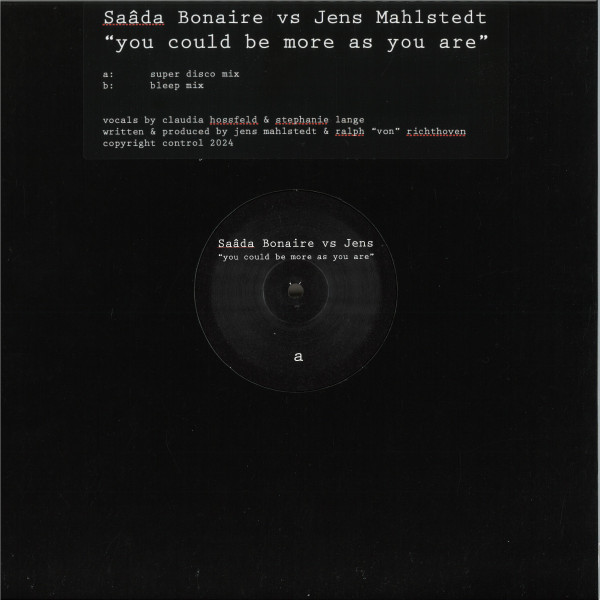 Saâda Bonaire vs Jens Mahlstedt - You Could Be More As You Are | Not On Label (SAADABOJENS001) - main Saâda Bonaire vs Jens Mahlstedt - You Could Be More As You Are | Not On Label (SAADABOJENS001) - main
