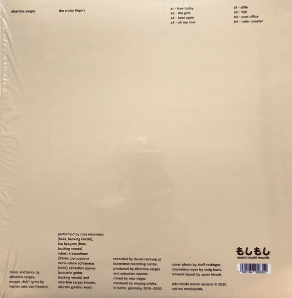Albertine Sarges - The Sticky Fingers | Moshi Moshi Records (MOSHILP108) - 2 Albertine Sarges - The Sticky Fingers | Moshi Moshi Records (MOSHILP108) - 2