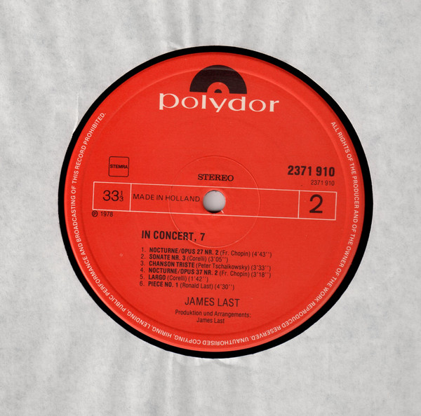 Orchester James Last - In Concert, 7 | Polydor (2371 910) - 2