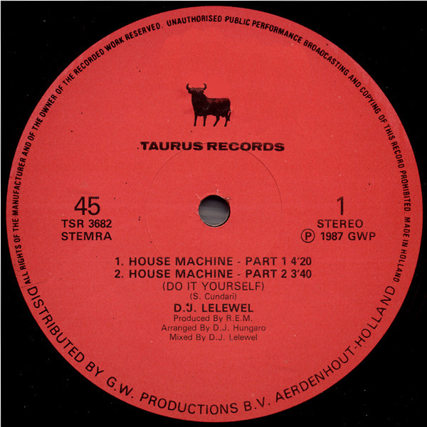 DJ Lelewel - House Machine | Taurus Records (TSR 3682) - 2 DJ Lelewel - House Machine | Taurus Records (TSR 3682) - 2