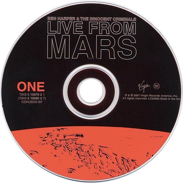 Ben Harper & The Innocent Criminals - Live From Mars | Virgin (CDVUSDX 187) - 3 Ben Harper & The Innocent Criminals - Live From Mars | Virgin (CDVUSDX 187) - 3