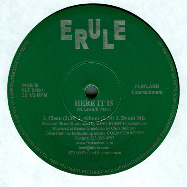 Erule - The Real Me / Here It Is | Flatland Entertainment (FLT518) - 4 Erule - The Real Me / Here It Is | Flatland Entertainment (FLT518) - 4