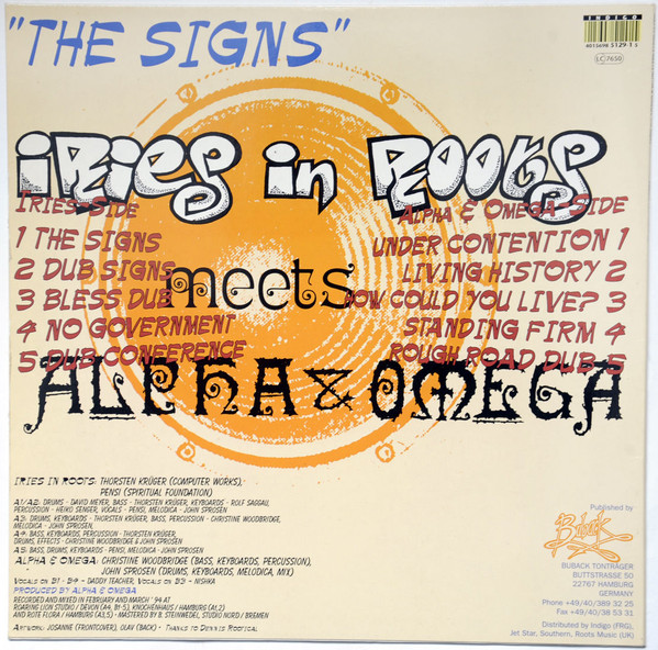Di Iries Meets Alpha & Omega - The Signs | Buback (BTT 029) - 2 Di Iries Meets Alpha & Omega - The Signs | Buback (BTT 029) - 2