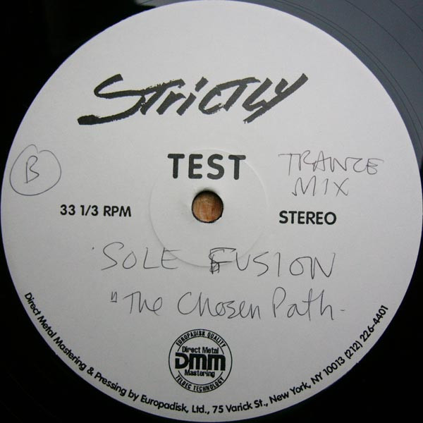 Sole Fusion - The Chosen Path | Strictly Rhythm (SR12328) - 2 Sole Fusion - The Chosen Path | Strictly Rhythm (SR12328) - 2