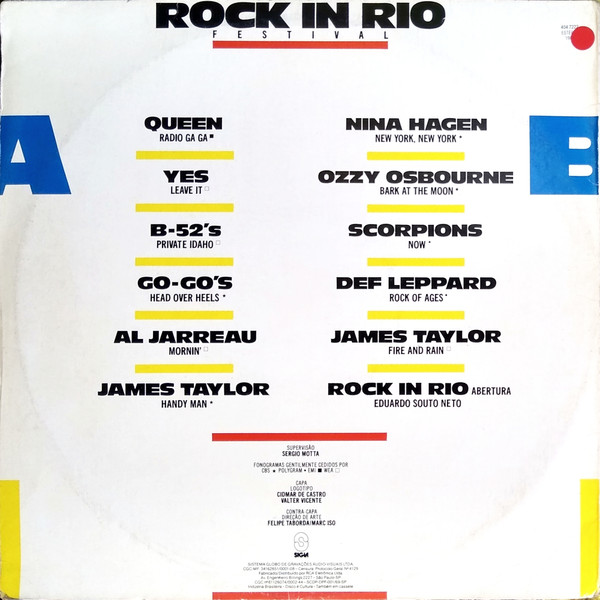 Various - Rock In Rio (Festival) | Som Livre (404.7222) - 2