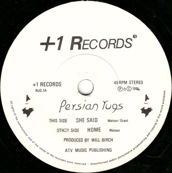 Persian Rugs - She Said | +1 Records (RUG 1) - 4
