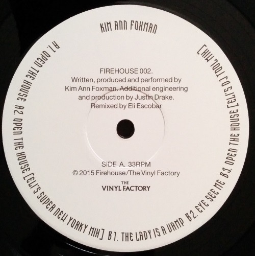 Kim Ann Foxman - Open The House | Firehouse (FIREHOUSE 002) - 2 Kim Ann Foxman - Open The House | Firehouse (FIREHOUSE 002) - 2